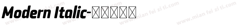 Modern Italic字体转换